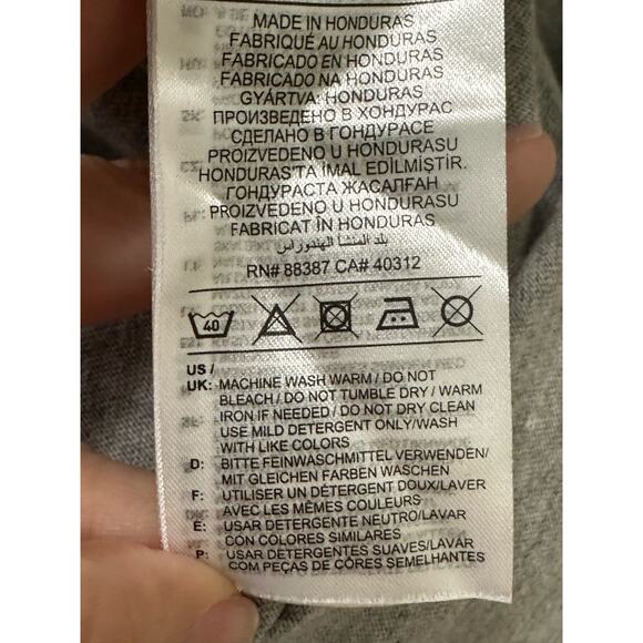 Adidas gray 3 stripes short sleeves tee size Xl - Picture 5 of 13